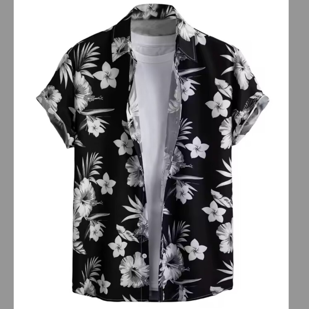 Hawaiian Shirt - Short Sleeves Button Down